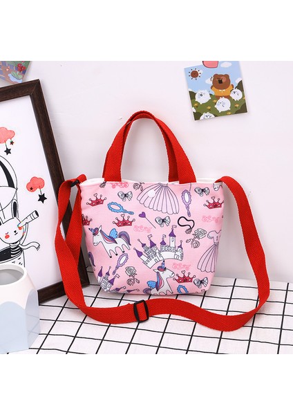 Yeni Ins Kanvas Çanta 2023 Sıcak Kore Versiyonu Rahat Çocuk Çantaları Omuz Çapraz Askılı Çanta (Yurt Dışından)