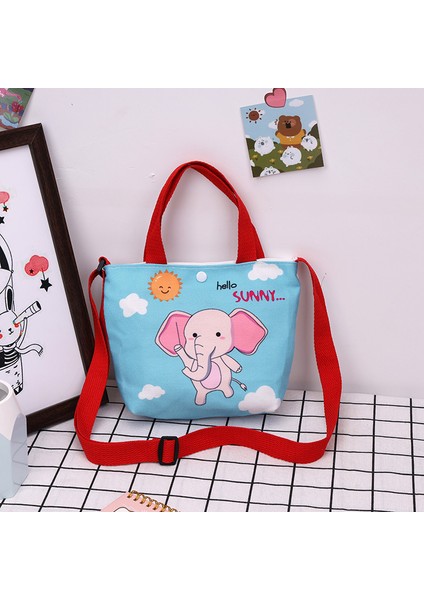 Yeni Ins Kanvas Çanta 2023 Sıcak Kore Versiyonu Rahat Çocuk Çantaları Omuz Çapraz Askılı Çanta (Yurt Dışından)