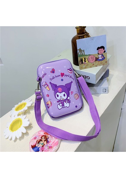 Yeni Ebeveyn ve Çocuk Çocuk Çantası Cep Telefonu Sert Kılıf Crossbody Çanta Karikatür Desen Kutu Çanta Kızlar Dışarı Tek Eğlence Çantası (Yurt Dışından)