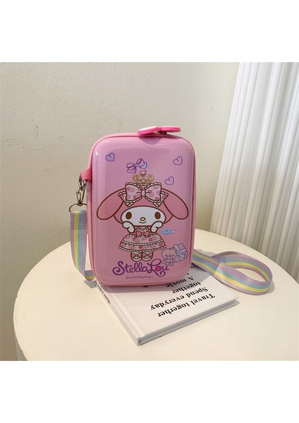 Yeni Ebeveyn ve Çocuk Çocuk Çantası Cep Telefonu Sert Kılıf Crossbody Çanta Karikatür Desen Kutu Çanta Kızlar Dışarı Tek Eğlence Çantası (Yurt Dışından)