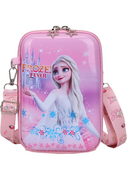 Yeni Ebeveyn ve Çocuk Çocuk Çantası Cep Telefonu Sert Kılıf Crossbody Çanta Karikatür Desen Kutu Çanta Kızlar Dışarı Tek Eğlence Çantası (Yurt Dışından)