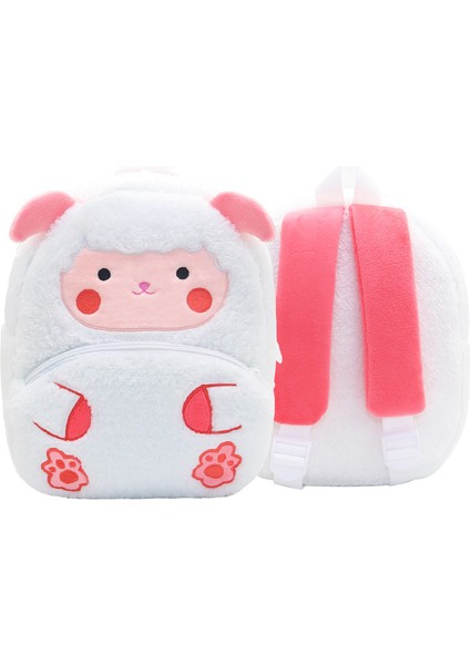 Hayvanat Bahçesi Serisi Sevimli Çocuk Okul Çantası Yük Azaltma Omuz Çantası Peluş Sırt Çantası Anaokulu Erken Eğitim Bahçe Çantası (Yurt Dışından)