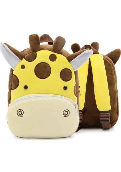 Hayvanat Bahçesi Serisi Sevimli Çocuk Okul Çantası Yük Azaltma Omuz Çantası Peluş Sırt Çantası Anaokulu Erken Eğitim Bahçe Çantası (Yurt Dışından)