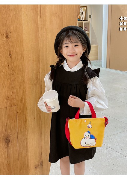 Yeni Ins Kanvas Çanta 2023 Sıcak Kore Versiyonu Rahat Çocuk Çantaları Omuz Çapraz Askılı Çanta (Yurt Dışından) fiyatları