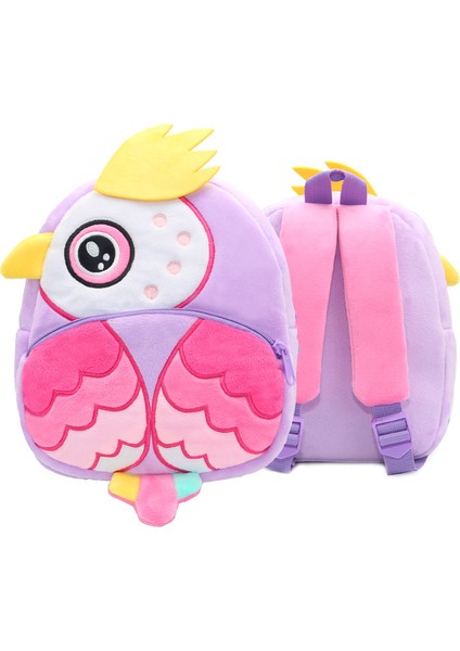 Hayvanat Bahçesi Serisi Sevimli Çocuk Okul Çantası Yük Azaltma Omuz Çantası Peluş Sırt Çantası Anaokulu Erken Eğitim Bahçe Çantası (Yurt Dışından)