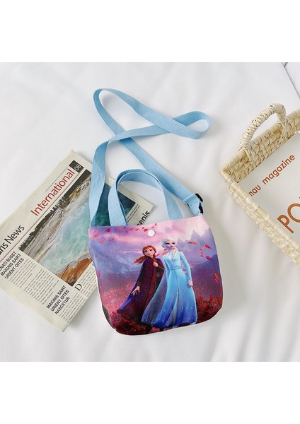 Yeni Ins Kanvas Çanta 2023 Sıcak Kore Versiyonu Rahat Çocuk Çantaları Omuz Çapraz Askılı Çanta (Yurt Dışından)