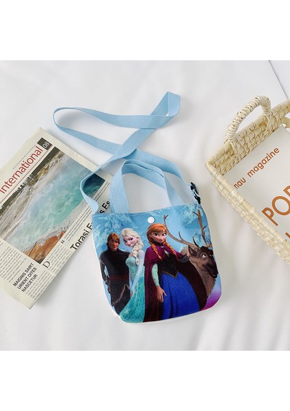 Yeni Ins Kanvas Çanta 2023 Sıcak Kore Versiyonu Rahat Çocuk Çantaları Omuz Çapraz Askılı Çanta (Yurt Dışından)