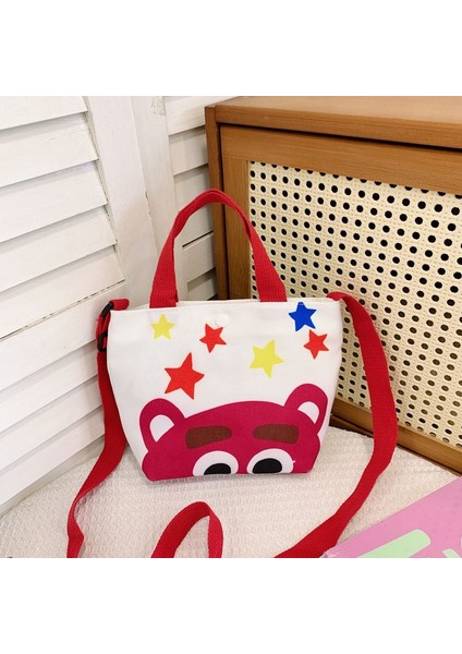 Yeni Ins Kanvas Çanta 2023 Sıcak Kore Versiyonu Rahat Çocuk Çantaları Omuz Çapraz Askılı Çanta (Yurt Dışından)