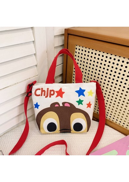 Yeni Ins Kanvas Çanta 2023 Sıcak Kore Versiyonu Rahat Çocuk Çantaları Omuz Çapraz Askılı Çanta (Yurt Dışından)