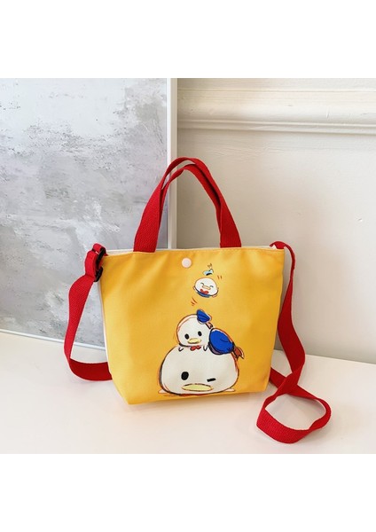 Yeni Ins Kanvas Çanta 2023 Sıcak Kore Versiyonu Rahat Çocuk Çantaları Omuz Çapraz Askılı Çanta (Yurt Dışından)