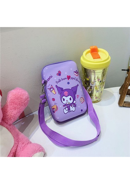 Yeni Ebeveyn ve Çocuk Çocuk Çantası Cep Telefonu Sert Kılıf Crossbody Çanta Karikatür Desen Kutu Çanta Kızlar Dışarı Tek Eğlence Çantası (Yurt Dışından)