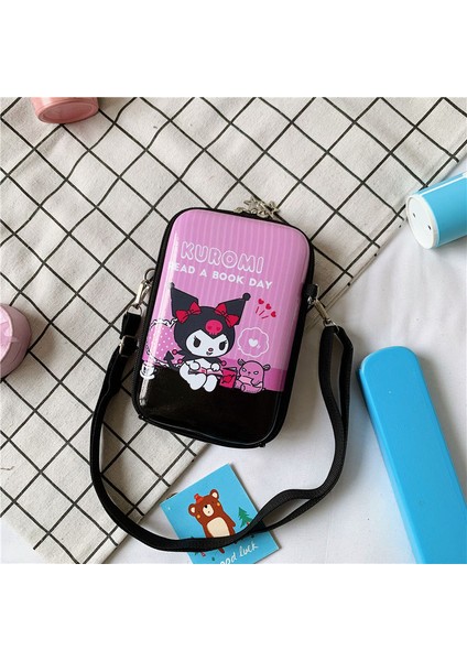 Yeni Ebeveyn ve Çocuk Çocuk Çantası Cep Telefonu Sert Kılıf Crossbody Çanta Karikatür Desen Kutu Çanta Kızlar Dışarı Tek Eğlence Çantası (Yurt Dışından)