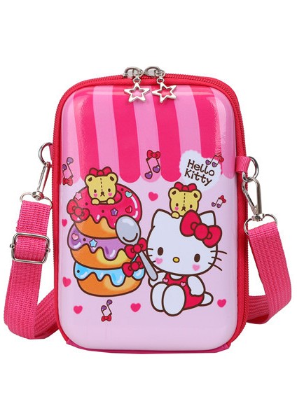 Yeni Ebeveyn ve Çocuk Çocuk Çantası Cep Telefonu Sert Kılıf Crossbody Çanta Karikatür Desen Kutu Çanta Kızlar Dışarı Tek Eğlence Çantası (Yurt Dışından)
