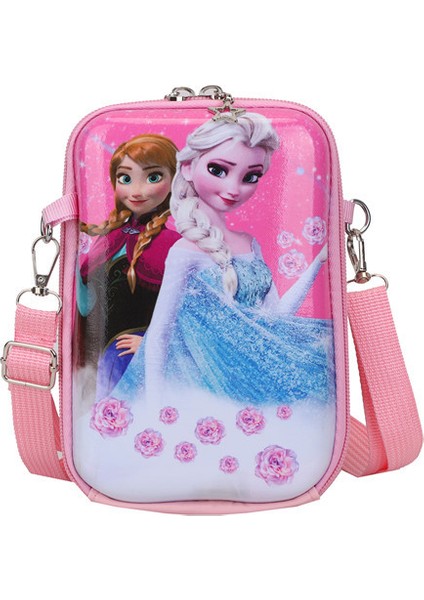 Yeni Ebeveyn ve Çocuk Çocuk Çantası Cep Telefonu Sert Kılıf Crossbody Çanta Karikatür Desen Kutu Çanta Kızlar Dışarı Tek Eğlence Çantası (Yurt Dışından)