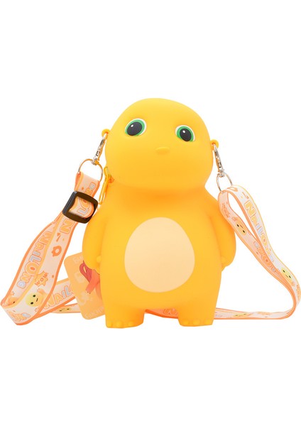 Yeni Silikon Süt Ejderha Bebek Çantası Sevimli Yakışıklı Omuz Çantası Yeni Hediye Saklama Çantası Crossbody Çanta Öğrenci Gezi Çantası (Yurt Dışından)