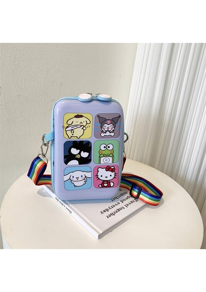 Yeni Ebeveyn ve Çocuk Çocuk Çantası Cep Telefonu Sert Kılıf Crossbody Çanta Karikatür Desen Kutu Çanta Kızlar Dışarı Tek Eğlence Çantası (Yurt Dışından)