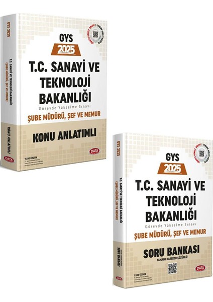 2025 Gys T.C. Sanayi ve Teknoloji Bakanlığı Şube Müdürü Şef Memur Konu / Soru