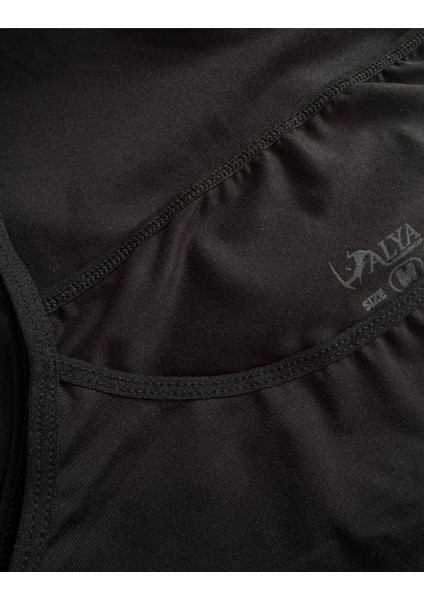 Kadın Pamuklu Ip Askılı Oval Yaka Atlet ( 3'lü, 3 Adet Siyah - Xl)
