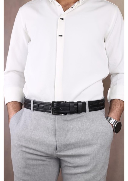 SMT-4407 Erkek Hakiki Deri Klasik Kot Kemeri fiyatları