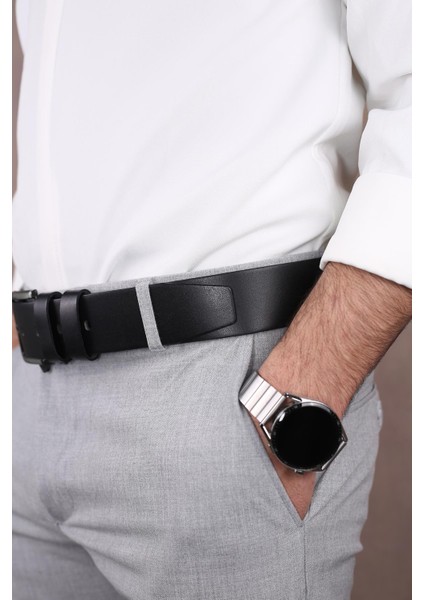 SMT-4415 Erkek Hakiki Deri Klasik Kot Kemeri fiyatları