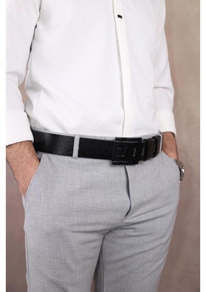 SMT-4411 Erkek Hakiki Deri Kot Kemeri