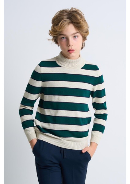 Balıkçı Yaka Çocuk Triko Kazak C23-7105 modelleri