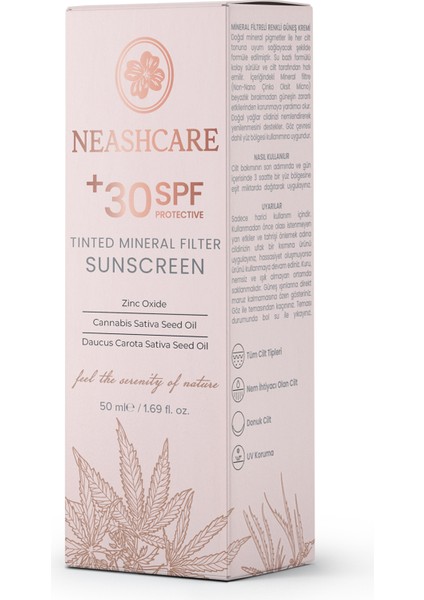 Cilt Tonuna Uyum Sağlayan Işıltılı Mineral Filtreli Renkli 30+ Spf Güneş Koruyucu Krem 50ml