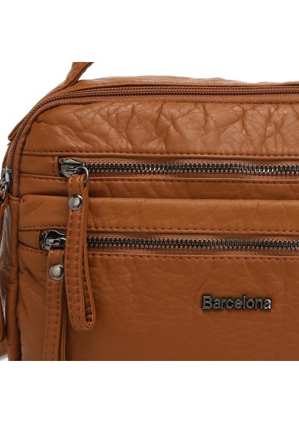 Yıkama Rölaks Deri Kadın Omuz Çantası 21K Barcelona 1924-6 fiyatları