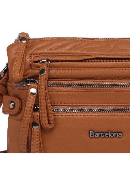 Yıkama Rölaks Deri Kadın Postacı Çantası 21K Barcelona 1920-6 fiyatları