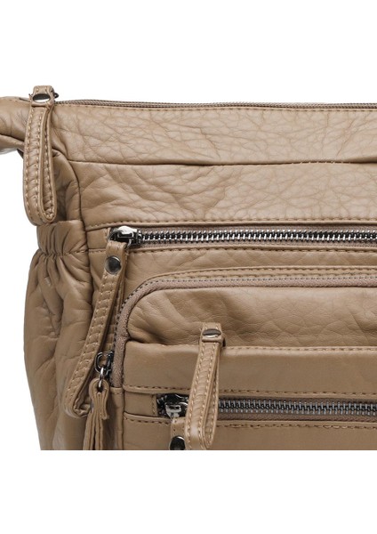 Yıkama Rölaks Deri Kadın Postacı Çantası 21K Barcelona 1919-6 fiyatları