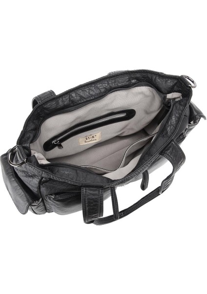 Yıkama Rölaks Deri Kadın Omuz Çantası 21K Barcelona 1927-6 fırsatları