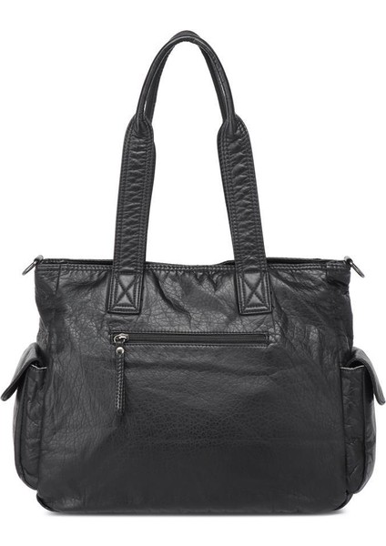 Yıkama Rölaks Deri Kadın Omuz Çantası 21K Barcelona 1927-6 indirimleri