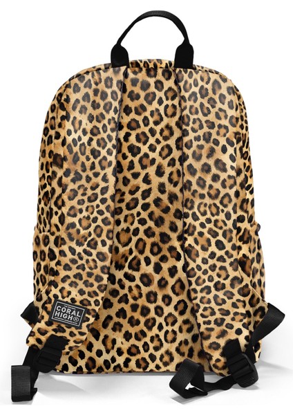 Kahverengi Leopar Desenli Okul Sırt Çantası 23681 fiyatları