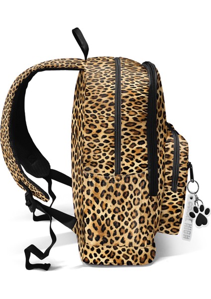 Kahverengi Leopar Desenli Okul Sırt Çantası 23681 indirimleri