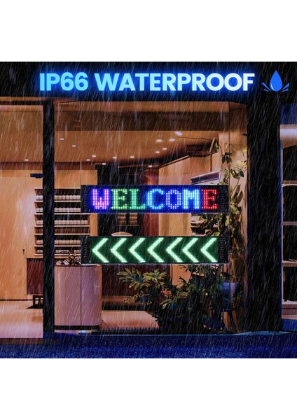 20X64 Matrix LED Panel Cama Yapışan Telefon Kontrollü LED Lamba