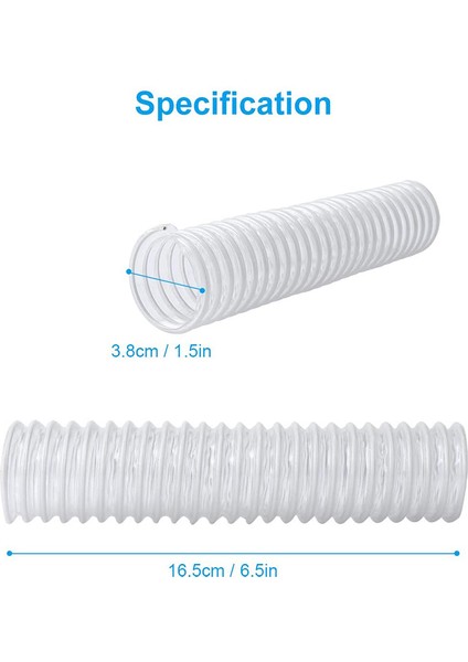 Kanal Hortumu, 1-1/2 Inç Yedek Zemin Alt Nozul Hortumu Shark Rotator Elektrikli Süpürge NV341 (2 Paket) (Yurt Dışından)