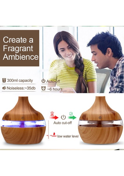 USB Elektrikli Hava Nemlendirici Mini Sis Makinesi Hava Aroma Esansiyel Yağ Difüzörü LED Aroma Nemlendirici Ofis Ev Için A (Yurt Dışından)