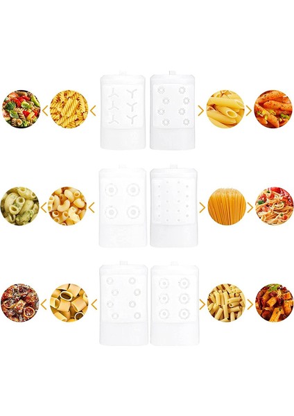 Kitchenaid Stand Mikseri Için Mikser Aksesuarları 6 Farklı Şekilde Makarna Çıkışı Dayanıklı Makarna Aparatı (Yurt Dışından) modelleri