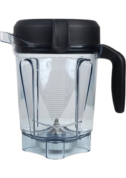Vitamix Blender Sürahi 64OZ Vitamix 750, 5200, 5000, 6300, 7500 Kap Kavanoz Bardak Için Düşük Profilli Yedek (Yurt Dışından)