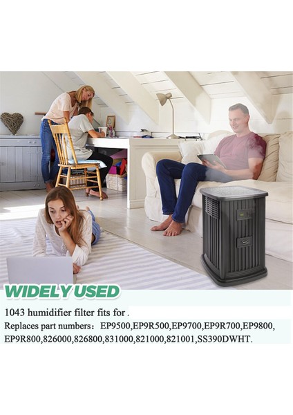 1043 Süper Nemlendirici Fitil Filtreleri (3 Paket) Essick Aircare Buharlaştırıcı Nemlendiriciler Serisi Için Yedek (Yurt Dışından) fırsatları