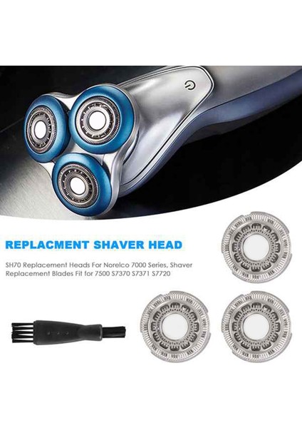 Philips Norelco Series 7000 S7310 S7370 S7530 S7780 S7010 S7000 Tıraş Bıçağı Için SH70 Tıraş Bıçağı Yedek Başlığı (Yurt Dışından) modelleri