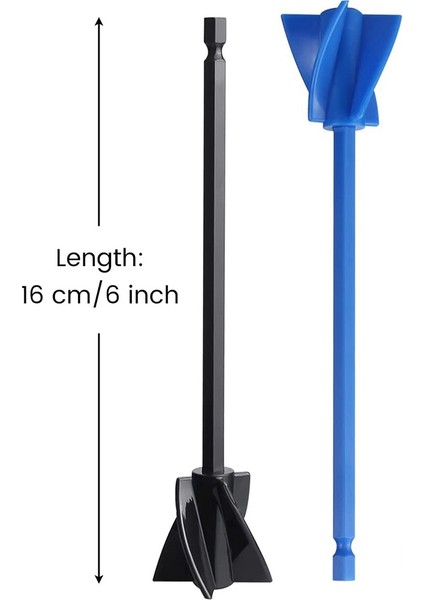 Matkap Için 4 Adet Epoksi Karıştırıcı Ataşmanı, Epoksi Reçine, Boya, Seramik Sır Karıştırma Için Yeniden Kullanılabilir Boya ve Reçine Karıştırıcı Kürek (Yurt Dışından)