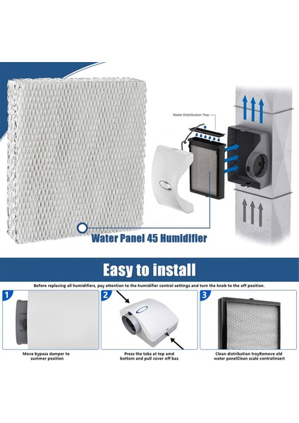 45 Su Paneli Nemlendirici Filtresi Aprilaire 400, 400A, 400M Tüm Ev Nemlendiricileri, Fırın Nemlendiricisi Için Yedek (Yurt Dışından) fırsatları