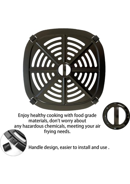 Dash 2.6qt Tasti-Crisp Dijital Hava Fritözü Için Hava Fritözü Izgara Crisper Tepsisi Hava Fritözü Kauçuk Ayaklı 17.5cm (Yurt Dışından)