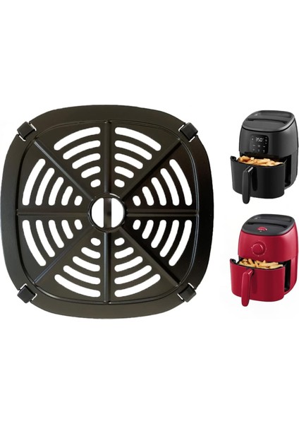 Dash 2.6qt Tasti-Crisp Dijital Hava Fritözü Için Hava Fritözü Izgara Crisper Tepsisi Hava Fritözü Kauçuk Ayaklı 17.5cm (Yurt Dışından)