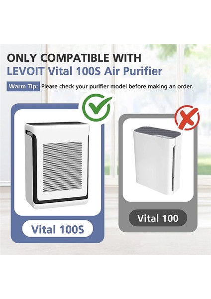 Levoıt Vital 100S Hava Temizleyici Için Hepa Filtre, Yüksek Verimli Aktif Karbon Ön Filtre, Vital 100S-RF, 2 Paket (Yurt Dışından) fiyatları