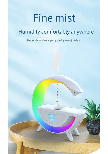 Anti-Yerçekimi Hava Nemlendirici 350ML Bluetooth 5.0 Hoparlör Rgb Ev Ofis Nemlendirici (Yurt Dışından)