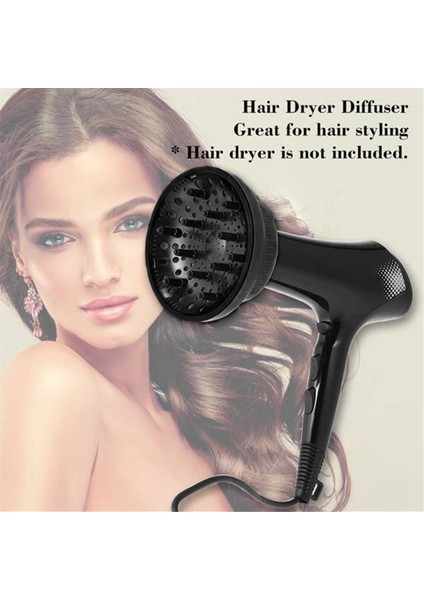 Saç Kurutma Makinesi Difüzörü Ince Kalın Kıvırcık Dalga ve Kıvırcık Saçlar Için Evrensel Saç Difüzörü Ataşmanı Salon Aleti (Yurt Dışından)