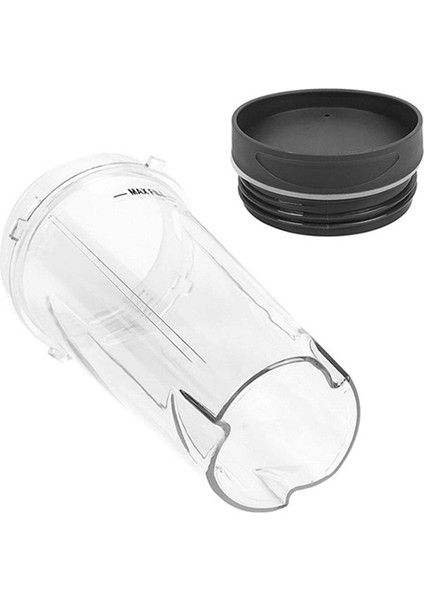 Iki Kapaklı 16 Oz Bardak, Ninja Için 6 Kanatlı Bıçak, Ninja BL660 BL770 BL740 Blender Için Blender Yedek Parça Aksesuarları (Yurt Dışından)