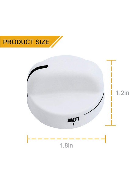 4x WP8273104 Kontrol Düğmesi Değişimi Ocak/ocak 8273104 PS393679 8273112 WP8273104VP 8273284 ile Uyumlu (Yurt Dışından)